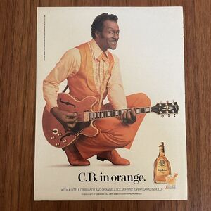 Chuck Berry Christian Brothers Original Print Advertisement Vintage 1987